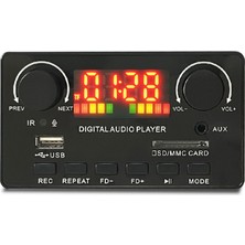 Guiwuu Mp3 Wma Dekoder Kurulu Kablosuz Bluetooth 5.0 7 V-25 V Dekoder Araba Mp3 Çalar USB Kayıt Modülü Fm Aux Radyo Hoparlör Için (Yurt Dışından)