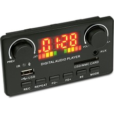Guiwuu Mp3 Wma Dekoder Kurulu Kablosuz Bluetooth 5.0 7 V-25 V Dekoder Araba Mp3 Çalar USB Kayıt Modülü Fm Aux Radyo Hoparlör Için (Yurt Dışından)