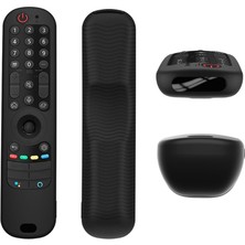 Guiwuu Akıllı Tv Için 2x Yumuşak Silikon Koruyucu Uzaktan Kumanda Kılıfları AN-MR21GC / MR21N / MR21GA(SIYAH) (Yurt Dışından)