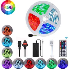 Guiwuu LED Şerit Işıklar 5m Su Geçirmez 5050 Rgb Şerit Işık, Ev Bar Noel Cadılar Bayramı Partisi Için 44 Tuşlu Uzaktan Kumanda (Ab Tak) (Yurt Dışından)