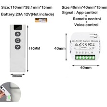 Guiwuu 2x Tuya Akıllı Yaşam Wifi 433 Mhz Kör Perde Anahtarı Elektrikli Panjur Kontrolü Için Rf Uzaktan Kumandalı, 1rc 1re (Yurt Dışından)