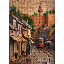 Ekart Ahşap Mdf Puzzle Yapboz Tramvay Yolu ve Eskişehir 255 Parça 35*50 cm