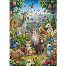 Ekart Ahşap Mdf Puzzle Yapboz Hayvanlar Alemi 255 Parça 35*50 cm