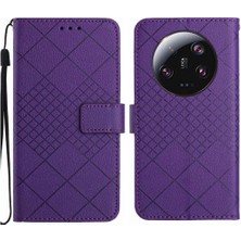 YH Mall El Kayışı Manyetik Kapak Kart Yuvası ile Xiaomi 13 Ultra Için Flip Case Pu (Yurt Dışından)