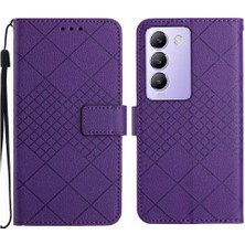 Bdt Shop Vivo V30 Lite Için Flip Case El Kayışı Elmas ile 5g Cüzdan Pu Deri (Yurt Dışından)