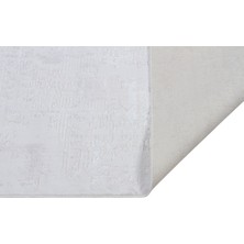 Saraz Halı Bella Sb-02 Beyaz Salon Halı Hav Vermez Mutfak Halı Etnik Desen Koridor Halı Kesme Yolluk