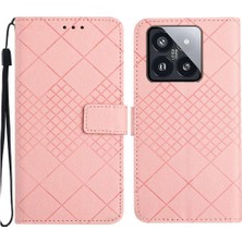 Bdt Shop Xiaomi 14 Elmas Kabartmalı Kart Yuvası Için Flip Case El Kayışı ile Standı (Yurt Dışından)