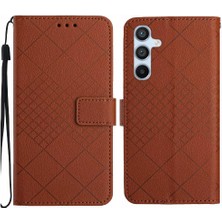 Bdt Shop Samsung Galaxy S24 Artı Kart Yuvası Için Flip Case El Kayışı Pu ile Standı (Yurt Dışından)