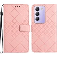 Bdt Shop Vivo V30 Lite Için Flip Case El Kayışı Elmas ile 5g Cüzdan Pu Deri (Yurt Dışından)
