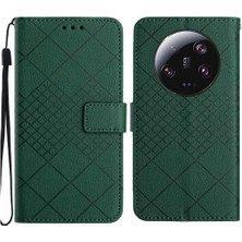 Manyi Mall El Kayışı Manyetik Kapak Kart Yuvası ile Xiaomi 13 Ultra Için Flip Case Pu (Yurt Dışından)