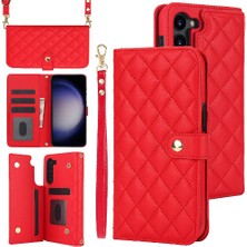 Manyi Mall Samsung Galaxy Case 5g Crossbody Tarzı 5 Kart Yuvaları ile Premium (Yurt Dışından)