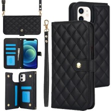 Manyi Mall Iphone 12/12 Pro Standı Fonksiyonu Crossbody Tarzı 5 Kart Yuvaları ile (Yurt Dışından)