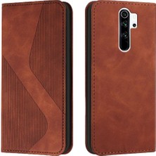 Manyi Mall Xiaomi Redmi Için Not 8 Pro Manyetik Folio Kapak Kart Yuvaları Tutucu Pu (Yurt Dışından)