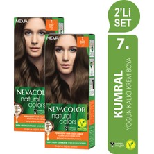 Nevacolor Nc Natural Colors 2'Li Set  7. Kumral Kalıcı Krem Saç Boyası Seti