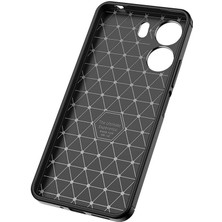 MobaxAksesuar Xiaomi Poco C65 Kılıf Karbon Silikon Case Kapak