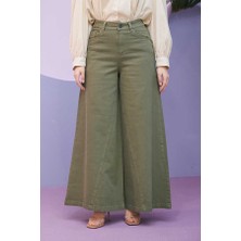 Neways 1162-GABARDIN Pantolon Etek Haki