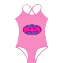 Slipstop Kız Çocuk Batgirl Swimsuit Mayo
