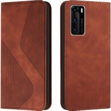 MY Boutique1 Huawei P40 Kart Yuvaları Tutucu Pu Deri Cüzdan Kickstand Için Kılıf Folio (Yurt Dışından)