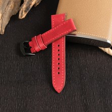 Vagave Honor Magic Watch 2 42MM 20mm Hakiki Deri Kırmızı Kordon Honor Deri Kayış Akıllı Saat Kordonu