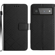 MY Boutique1 El Kayışı Elmas Kabartmalı Cüzdan ile Google Piksel 6 Pro Için Flip Case (Yurt Dışından)