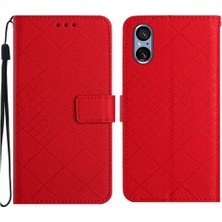 MY Boutique1 El Kayışı Kart Yuvası Standı Elmas Pu ile Sony Xperia 5 V Için Flip Case (Yurt Dışından)