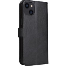 SZY Mall Kart Yuvası ile iphone 14 Için Flip Case Artı Yüksek Kaliteli Deri Klasik (Yurt Dışından)