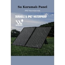 QPEN Taşınabilir Güneş Paneli Katlanabilir 100W 18V 5.5A Pv Modülü Güç Istasyonu Çift Yüzlü Monokristal Güneş Pili