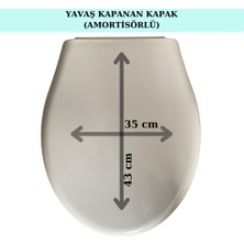 Py Plast Yavaş Kapanan Klozet Kapağı