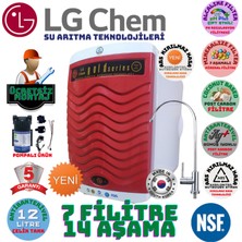 Light Gastro Lg Chem Gold Plus Pompalı Beyaz-Kırmızı 12 Litre 7 Filitre 14 Aşama Su Arıtma Cihazı