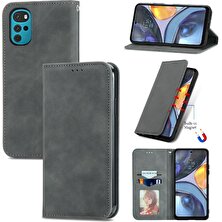 BDT Boutique Moto G22 Basit Iş Fermuar Deri Kılıf Kordon Cüzdan Için Kılıf (Yurt Dışından)