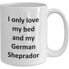 Bexdore Komik Alman Sheprador Kupa - Alman Sheprador Köpek Kupa C - Ingilizce Kahve Kupa Bardak