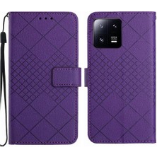 BDT Boutique Xiaomi 13 Pro Için Flip Case Manyetik Kapak Elmas El Pu ile Kabartmalı (Yurt Dışından)