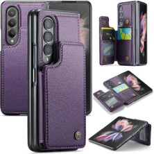 BDT Boutique Samsung Galaxy Z Fold 3 5g Rfıd Engelleme Kickstand Için Caseme Cüzdan Kılıf (Yurt Dışından)