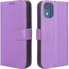 BDT Boutique Nokia C02 Manyetik Cüzdan Kart Tutucu Kapak Kickstand Için Kılıf (Yurt Dışından)