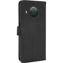 BDT Boutique Kart ile Nokia X10 Tam Koruma Deri Folio Flip Case Için Kılıf (Yurt Dışından)