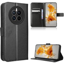 BDT Boutique Huawei Mate 50 Için Kılıf Manyetik Cüzdan Kart Tutucu Kapak Kickstand (Yurt Dışından)