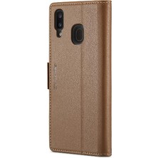 BDT Boutique Samsung Galaxy A20/A30/M10S Cüzdan Durumda Anti Dolandırıcılık Durumda (Yurt Dışından)