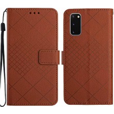 BDT Boutique Samsung Galaxy S20 Için Flip Case Manyetik Kapak Cüzdan Pu Deri Elmas (Yurt Dışından)