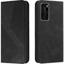 BDT Boutique Huawei P40 Kart Yuvaları Tutucu Pu Deri Cüzdan Kickstand Için Kılıf Folio (Yurt Dışından)