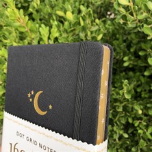 GongtuShop Kahverengi Tarzı A5 Altın ​​kenarlar A5 Hilal Nokta Izgara Defter Noktalı Dergi Altın Kenarları Yan Sakura Oyma 160GSM Bambu Kalın Beyaz Renkli Kağıt (Yurt Dışından)