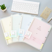 GongtuShop B5 Yeşil Stil B5 A4 A5 Yüksek Li Bağlayıcı Defter Gevşek Yaprak Spiral Defter Kağıt Günlüğü Çıkarılabilir Basit Kalınlaşmış Bobin Kabuk Defter (Yurt Dışından)