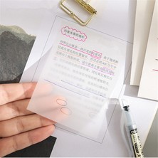 GongtuShop A-1 Stili Şeffaf 6 Renkli Bloknot Yapışkan Notlar Imi Işaretleyici Etiket Kağıdı Öğrenci Ofis Malzemeleri (Yurt Dışından)