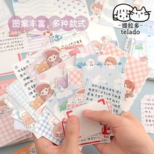 GongtuShop 100 Yaprak Mavi Stil Mınkyeets Kawaii Bloknotlar Yapılacaklar Kağıt Kontrol Listesi Günlük Not Kağıtları Paperlaria Kırtasiye (Yurt Dışından)