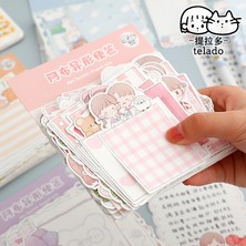 GongtuShop 100 Yaprak Mavi Stil Mınkyeets Kawaii Bloknotlar Yapılacaklar Kağıt Kontrol Listesi Günlük Not Kağıtları Paperlaria Kırtasiye (Yurt Dışından)