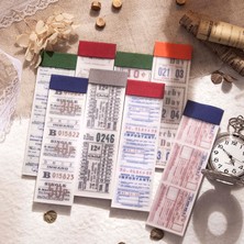 GongtuShop H Tarzı Journamm Ack Retro Turnusol Kağıdı Bilet Serisi Önemsiz Dergisi Için Malzeme Kağıt Dıy Kırtasiye Scrapbooking Deco Memo Kağıdı (Yurt Dışından)