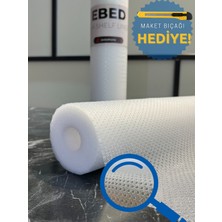 Ebed 1 Eva Kaymaz 45CM x 20 Metre Şeffaf Raf Dolap Içi ve Çekmece Içi Örtüsü (Maket Bıçağı Hediyeli) Mut