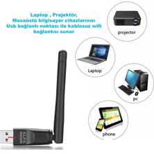 Alfa W114 150MBPS 2.4ghz 3dbi USB Antenli Kablosuz Adaptör