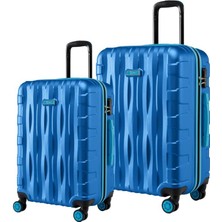 2'li Valiz Seti Büyük Boy - Orta Boy Mavi 1167