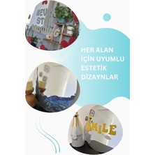 Postifull Akrilik Yuvarlak Ayna - Pinterest Oda Dekoru - Estetik ve Dekoratif Duvar Dekoru - Doğa Dostu Baskı