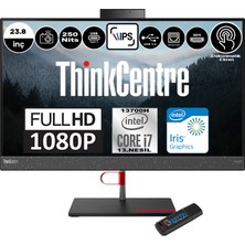 Lenovo Thinkcentre Neo 50A Intel Core I7 13700H 32GB Ddr5 1tb SSD Freedos Intel® UHD Graphics Dokunmatik 23,8" Fhd All In One Bilgisayar 12K9004BTRF05